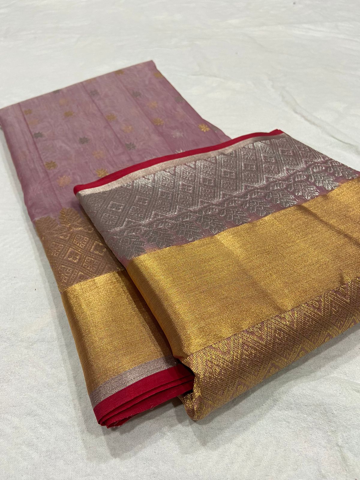 Handwoven Bazaar Color Organza Chanderi Katan Silk Saree - Authentic Chanderi silk sarees Chanderi Saree - View 3