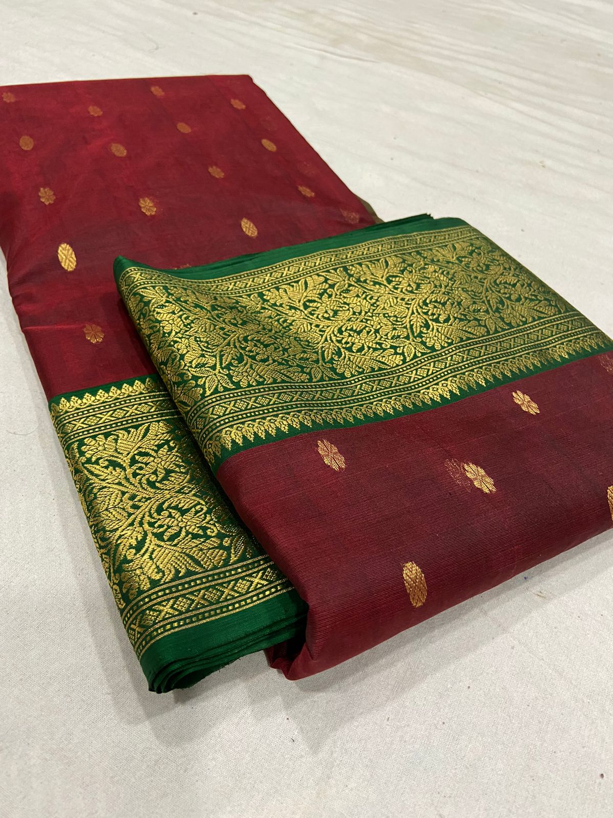 Handwoven Bulgarian Rose Color Organza Chanderi Katan Silk Saree - Authentic Chanderi silk sarees Chanderi Saree - View 4