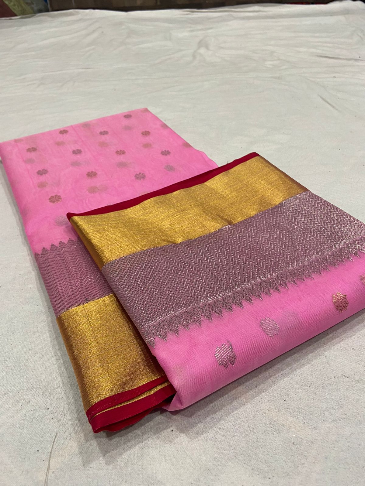 Handwoven Carissma Color Organza Chanderi Katan Silk Saree - Authentic Chanderi silk sarees Chanderi Saree - View 3