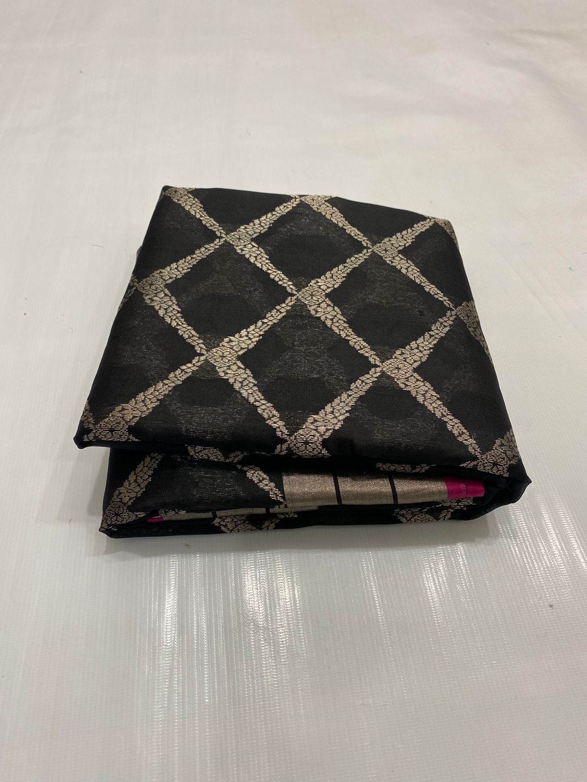 Handwoven Shark Color Chanderi Pattu Silk Saree - Authentic Chanderi silk sarees Chanderi Saree - View 3