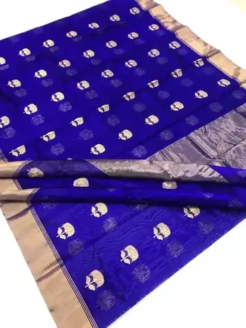 Traditional Handloom Chanderi Pattu Silk Sarees