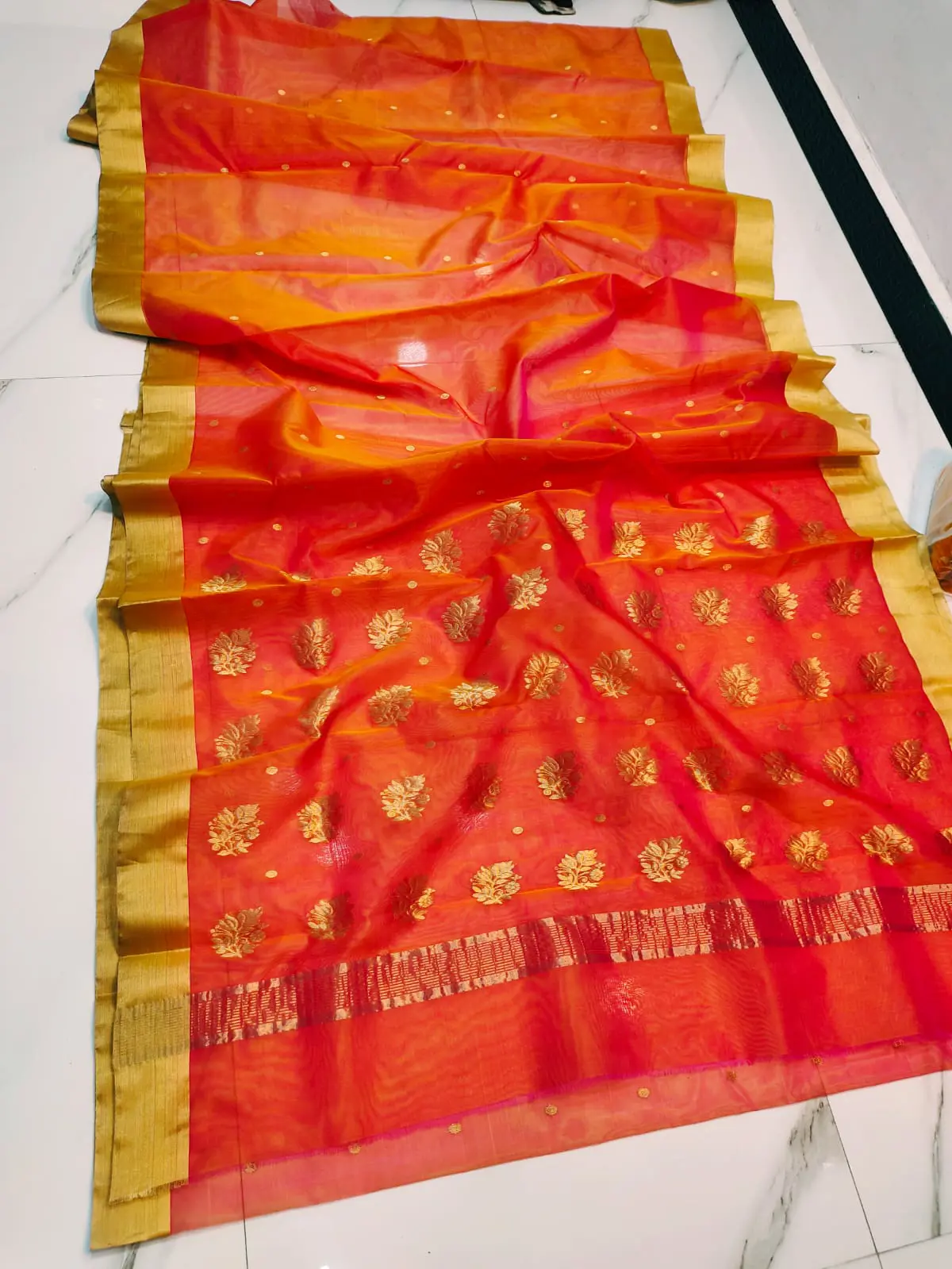 Chanderi Silk Saree - Handloom Chanderi Saree