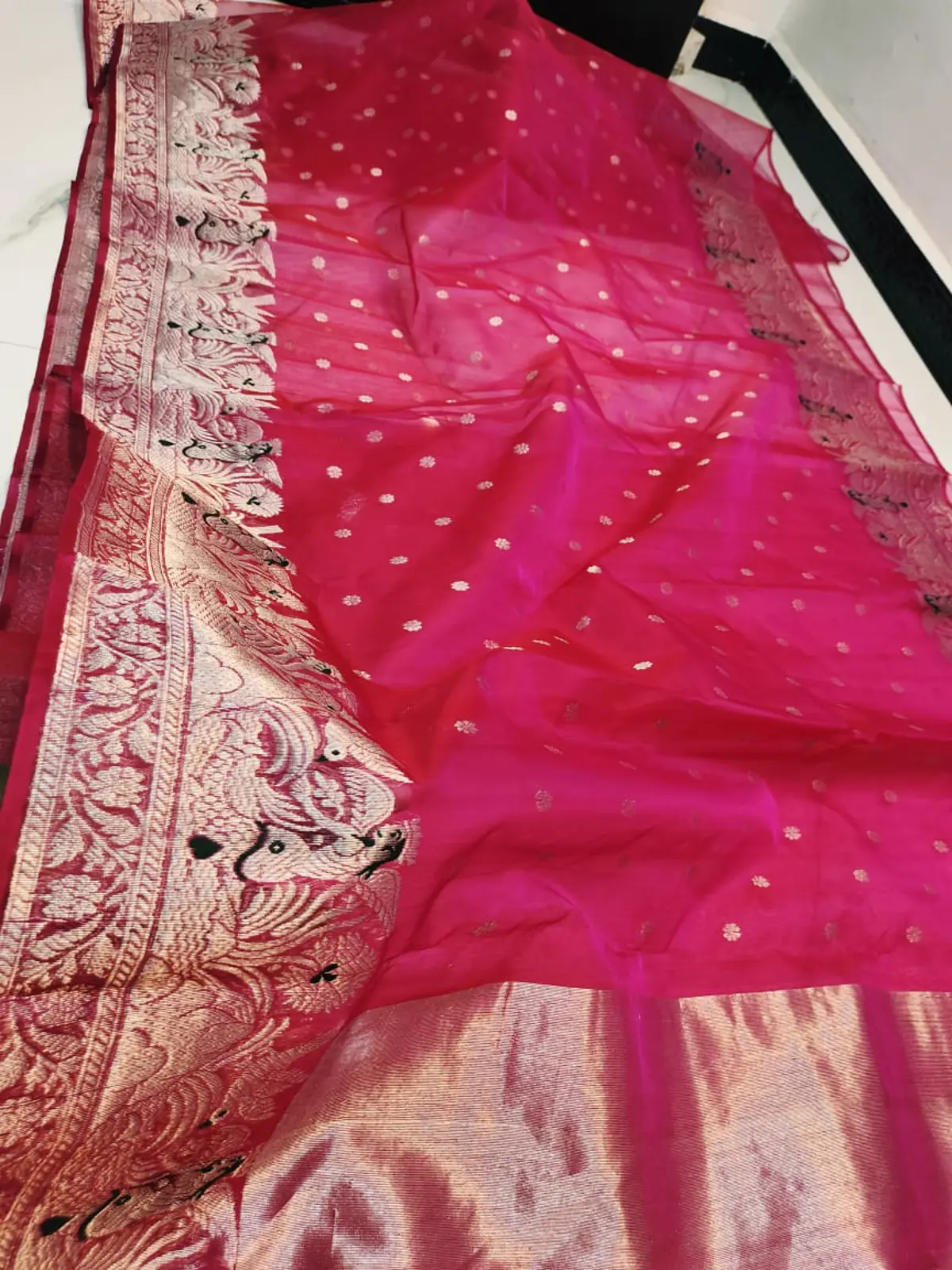 Chanderi Silk Saree - Handloom Chanderi Saree